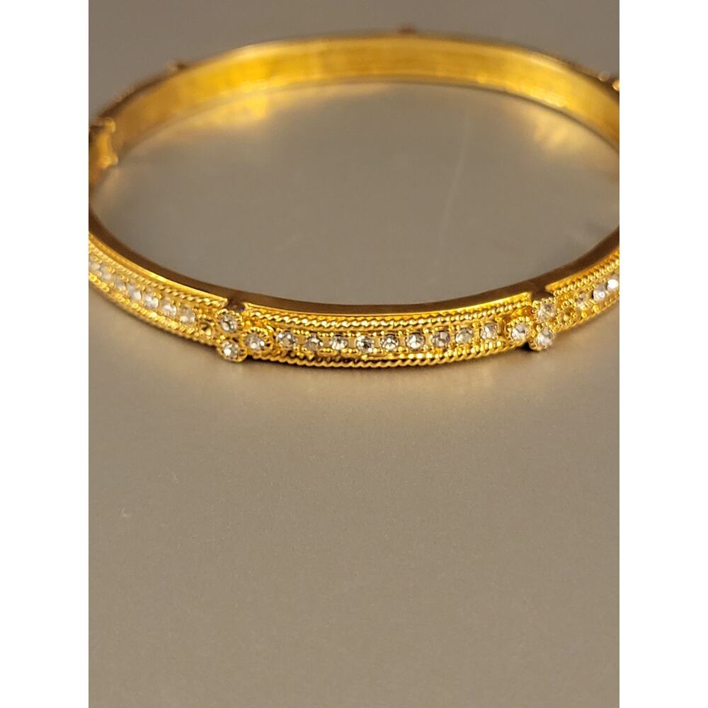 Cubic Zirconia Gold Bracelet Thailand 7"